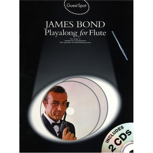 Guest Spot James Bond Flute Softcover Book/CD