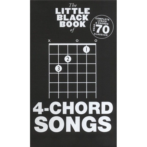 Little Black Book of 4 Chord Songs - Guitar Songbook with Lyrics & Chords