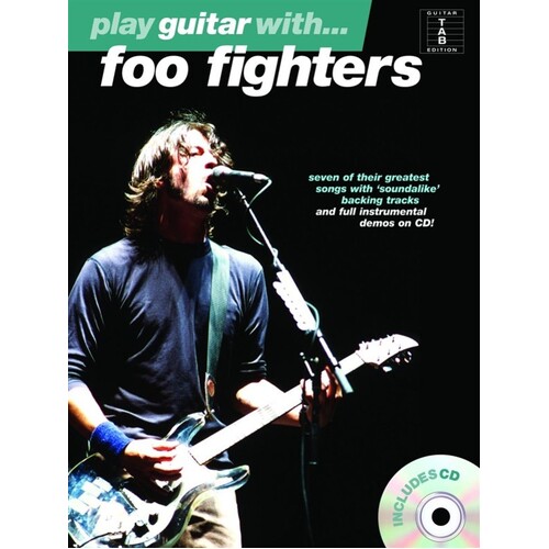Play Guitar With Foo Fighters TAB Softcover Book/CD
