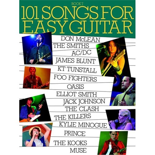 101 Songs Easy Guitar Book 7 Sheet Music Chords *New* Beginners Book