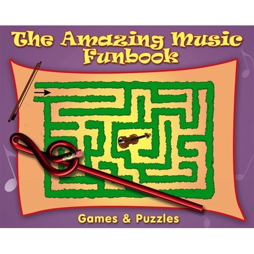 Amazing Music Funbook with Puzzles for Children Ages 6-9, Includes Pencil and Handy Hints (AMSCO AM995269)