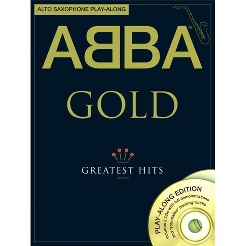 ABBA Gold Alto Saxophone Playalong Softcover Book/CD