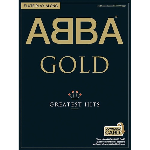 ABBA Gold Flute Playalong Book
