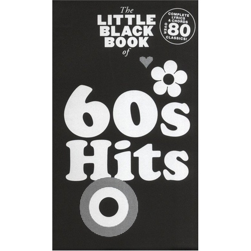 Little Black Book of 60s Hits - Guitar Chord Songbook with Lyrics and Chord Boxes