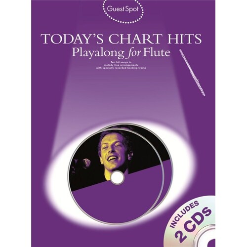 Guest Spot Todays Chart Hits Flute Softcover Book/CD