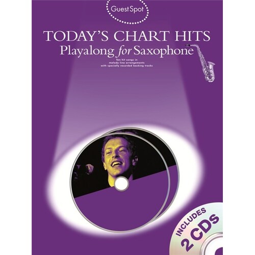 Guest Spot Todays Chart Hits Alto Sax Softcover Book/CD