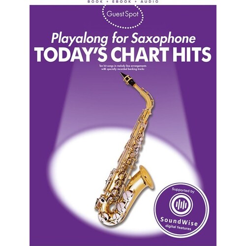 Guest Spot Todays Chart Hits Alto Sax Book/Online Audio (Softcover Book/Online Audio) Book
