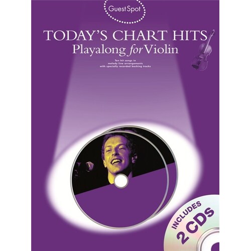 Guest Spot Todays Chart Hits Violin Softcover Book/CD