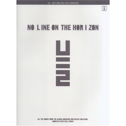 U2 - No Line On The Horizon Guitar TAB (Softcover Book)