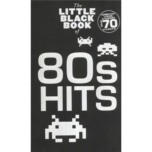 Little Black Book of 80s Hits - Guitar Chord Songbook with Lyrics and Chord Boxes