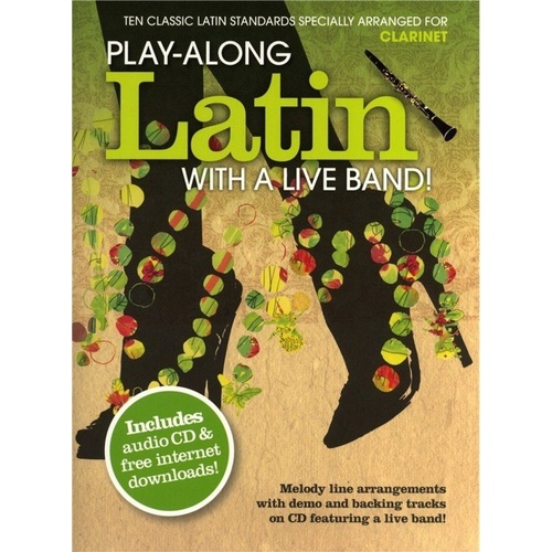 Play-Along Latin with a Live Band Clarinet Book/CD