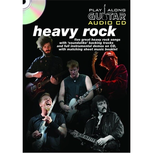 Play Along Guitar Heavy Rock Booklet and CD
