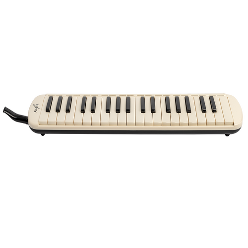 Angel 37 Note Melodica with Brass Reeds, Mouthpiece, Tube, Polish Cloth, Carry Case