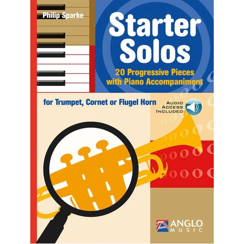 Starter Solos for Trumpet by Philip Sparke - 48 Pages, Includes Online Audio Access, Suitable for Beginners