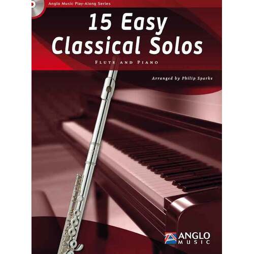 15 Easy Classical Solos Flute Softcover Book/CD