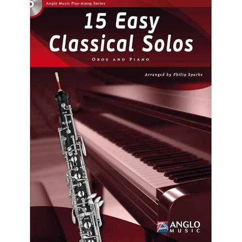 15 Easy Classical Solos Oboe Softcover Book/CD