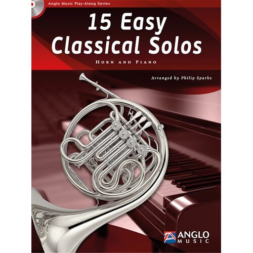 15 Easy Classical Solos Horn Softcover Book/CD