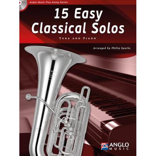 15 Easy Classical Solos Tuba Softcover Book/CD