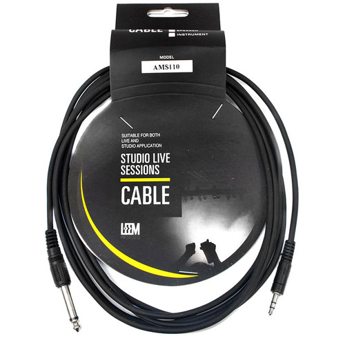 Leem 10ft 3.5mm TRS to 1/4" TS Interconnect Cable