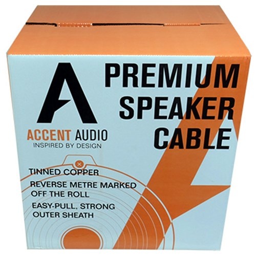14 gauge 2 core Tinned Copper Speaker cable 150mtr spool Accent Audio
