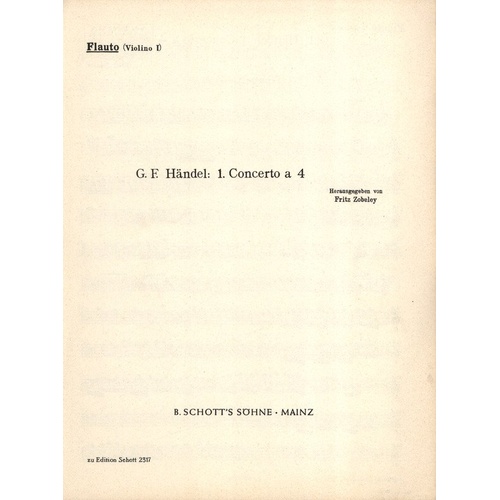 Concerto a Quattro TWV 43 D 3 Violin 2 Part by Georg Philipp Telemann