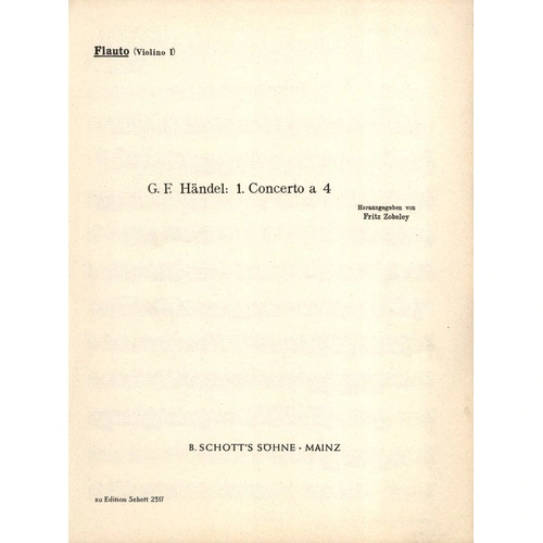 Concerto a Quattro TWV 43 D 3 Violin 2 Part by Georg Philipp Telemann