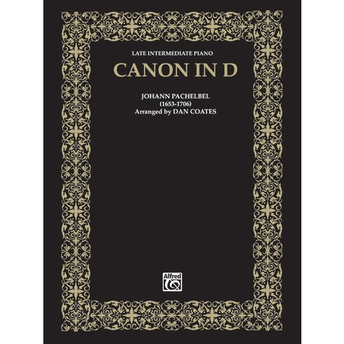 Canon in D - Late Intermediate Piano Sheet Music