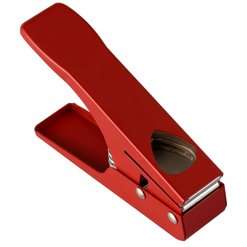 Maxtone Guitar Pick Punch - Heavy Duty Red Finish