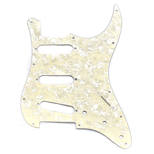 Gotoh 3-Ply ST-Style 3SC Electric Guitar Pickguard in White Pearl (Pk-1)