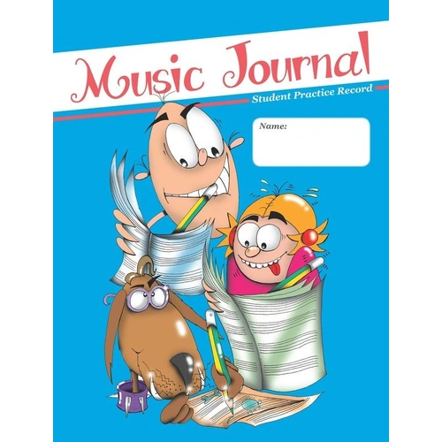 Music Journal Student Practice Record - Accent Publishing Manuscript, 56 Pages