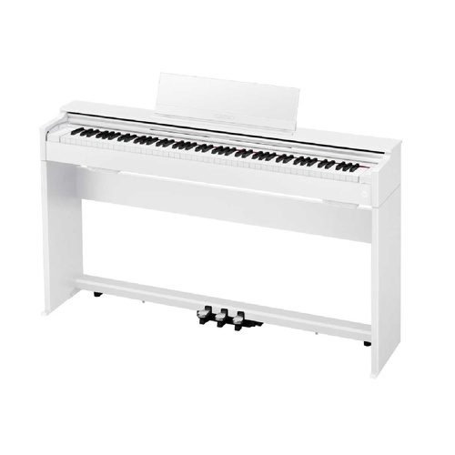 Casio APS200WE Celviano Slim Digital Piano - White, 88 Keys, Hammer Action, Multi-Dimensional AiR Sound, 20W Amplifiers, 3 Pedals, MIDI Support
