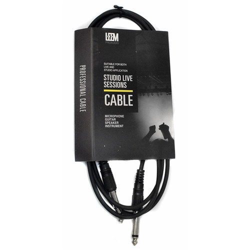 Leem 6ft Interconnect Cable 1/4" TRS to 1/4" TS