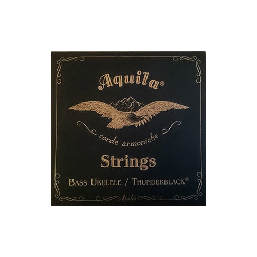 Aquila Thunder Black 4-String Bass Ukulele String Set
