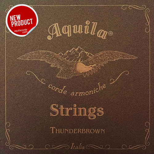 Aquila ThunderBrown 4-String Bass Ukulele String Set for 18-21" Scale Length