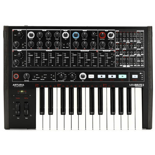 Arturia MiniBrute 2 Semi-Modular Analog Synthesizer - Black/Nior