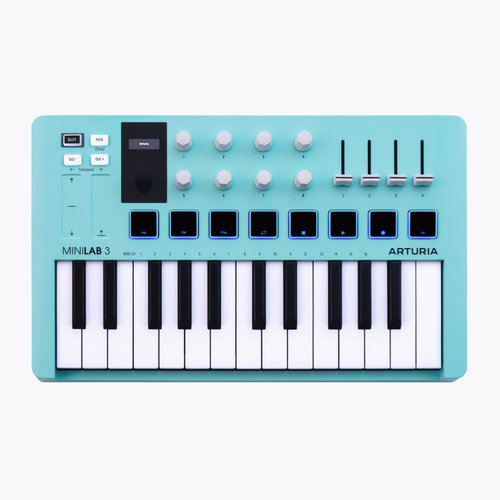 Arturia MiniLab 3 25 Note Keyboard Aquarmarine Limited Edition