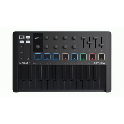 Arturia MiniLab 3 25-Key Controller Keyboard - Deep Black