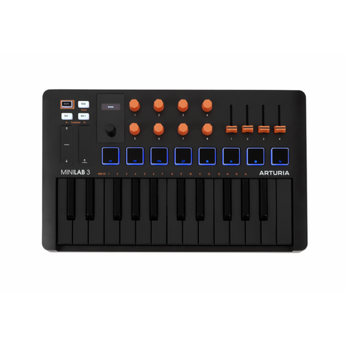 Arturia MiniLab 3 25 Note MIDI Controller Orange Limited Edition