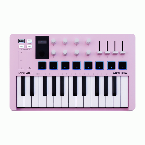 Arturia MiniLab 3 25 Note Keyboard Rose Quartz Limited Edition