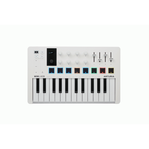 Arturia MiniLab 3 25-Key MIDI Controller - White