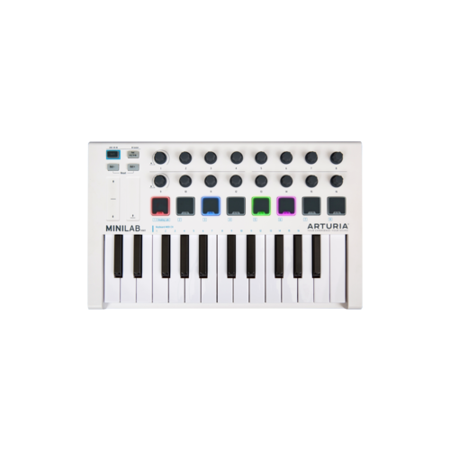 Arturia MiniLab-mk2 MIDI Keyboard 25 Key iOS Compatible with Analog Lab Lite