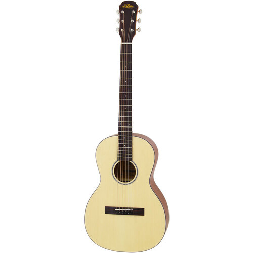 Aria 100 Series Parlour Body Acoustic Guitar in Matte Natural Finish