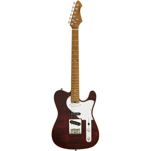 Aria 615-MK2 Nashville Electric Guitar in Ruby Red Gloss Finish