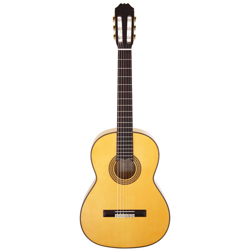 Aria AC70F AC-Series Flamenco Classical Guitar Natural Finish 4/4 Size