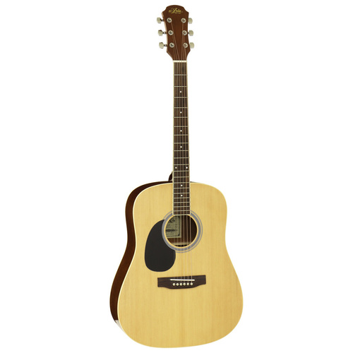 Aria AW-15 Left Handed Dreadnought Acoustic Guitar Natural