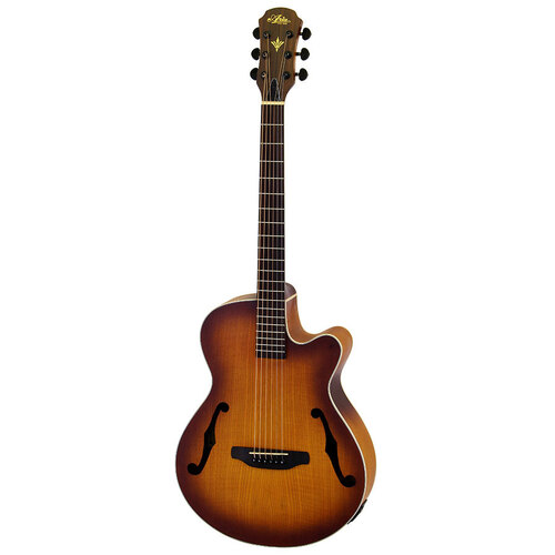 Aria FET-F1 Elecord Series AC/EL Guitar with Cutaway in Light Vintage Sunburst