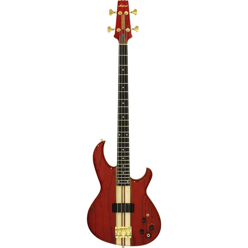 Aria Pro II SB-1000 Electric Bass Guitar Paduak Red with MB-1E Pickup and Gig Bag