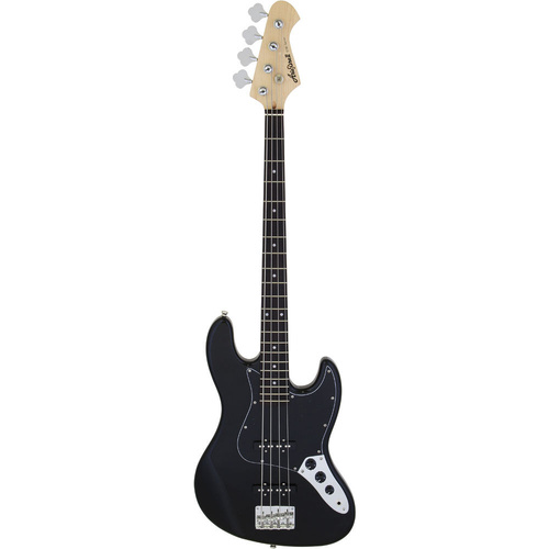 Aria STB-JB Electric Bass Guitar Black with Black Pickguard