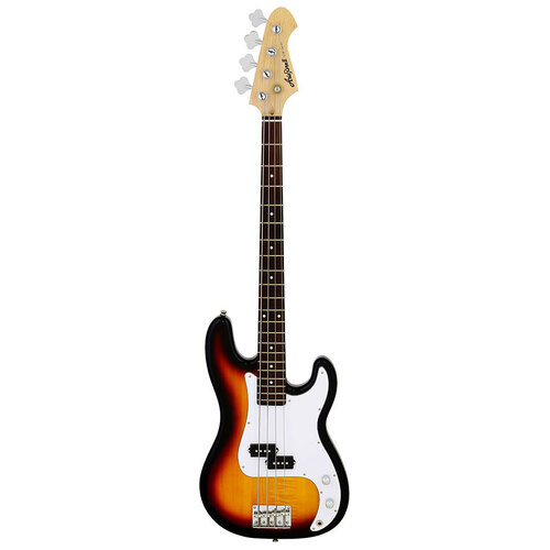 Aria STB-PB Series Electric Bass Guitar in 3-Tone Sunburst
