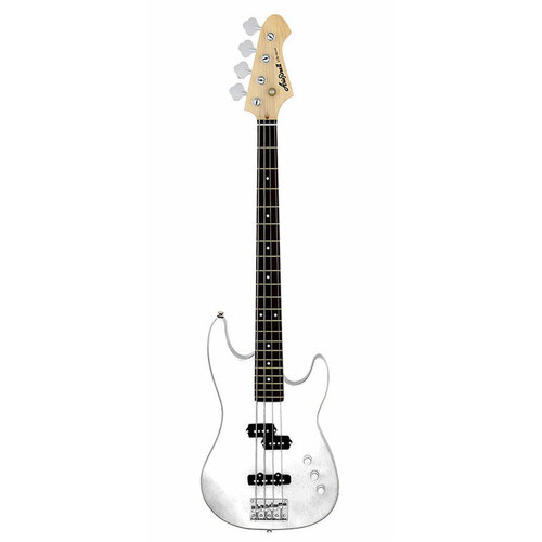 Aria STB-PJ Electric Bass Guitar White with Basswood Body, Maple Neck, Rosewood Fingerboard, OP-1 and OJ-1 Pickups